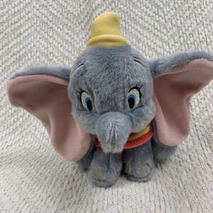 Disney Store 7" Blue DUMBO Plush Small Stuffed Animal Big Top Circus Bean Bag